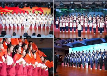“与春天一起成长”——紫石中学举办初一年级合唱节